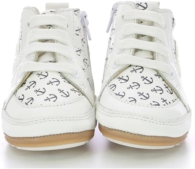 Detalle 1 de Robeez MIGO – Chausson bébé garçon en cuir, fermeture éclair