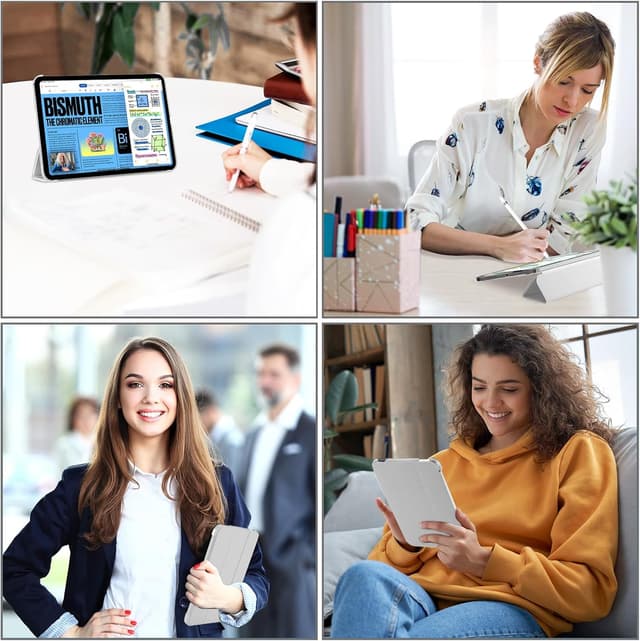 Thumbnail 6 de ProCase Hülle für iPad A16 (11. Generation 2025) & iPad 10. Generation (2022) – Smart Cover Hardcase in Silber