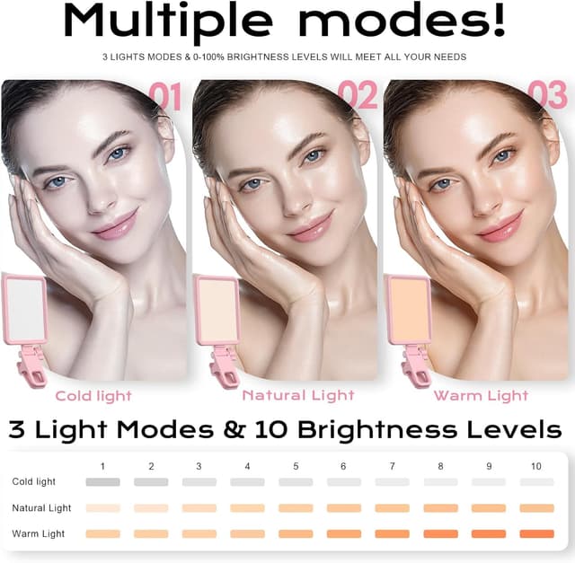 Thumbnail 1 de Datarm Clip LED Licht Rosa für Selfies