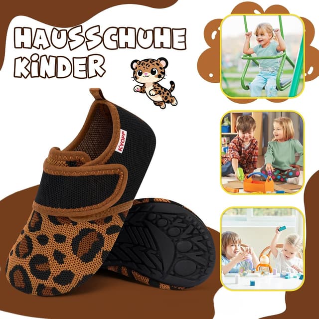 Detalle 2 de Kyopp Kinder Barfußhausschuhe mit Klett