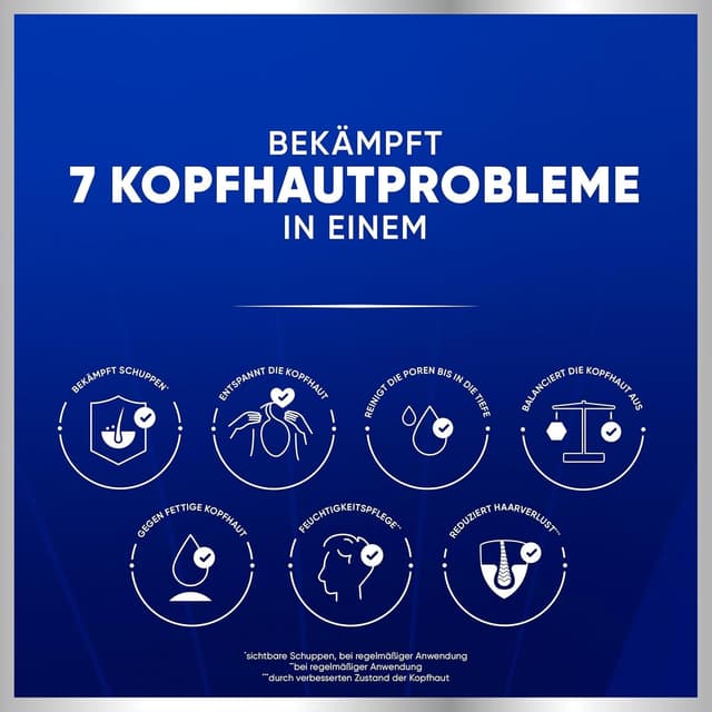Detalle de Head & Shoulders PRO-EXPERT 7 Anti-Haarverlust Anti-Schuppen-Shampoo mit Koffein (800 ml, Pumpe)