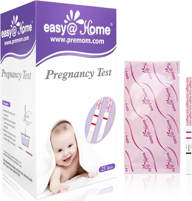 Detalle de Easy@Home 25 Pregnancy Test Strips 10 mIU/ml