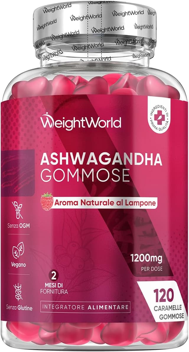 Imagen de Ashwagandha Gommose 1200 mg 120 caramelle vegane 🍬 en OfertitasTOP