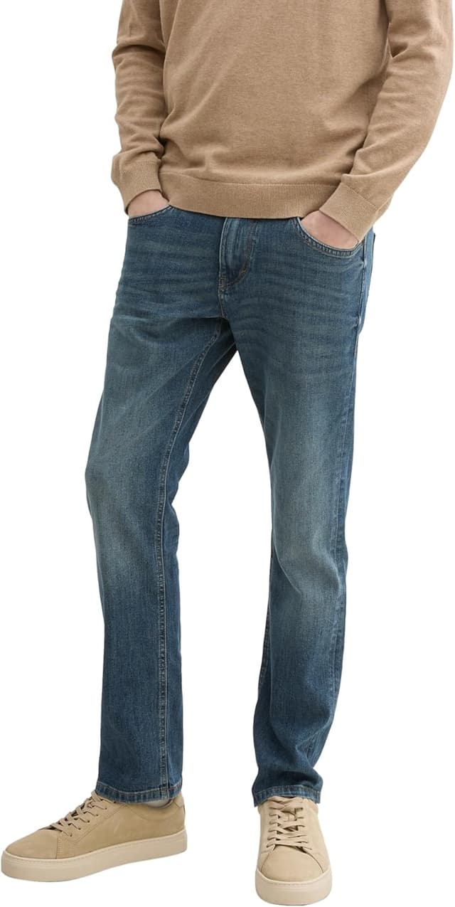 Detalle de TOM TAILOR 1045908 Marvin Straight Jeans da uomo: comodi e versatili