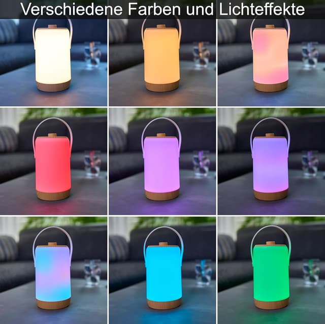 Detalle de Northpoint LED Akku Laterne mit RGB