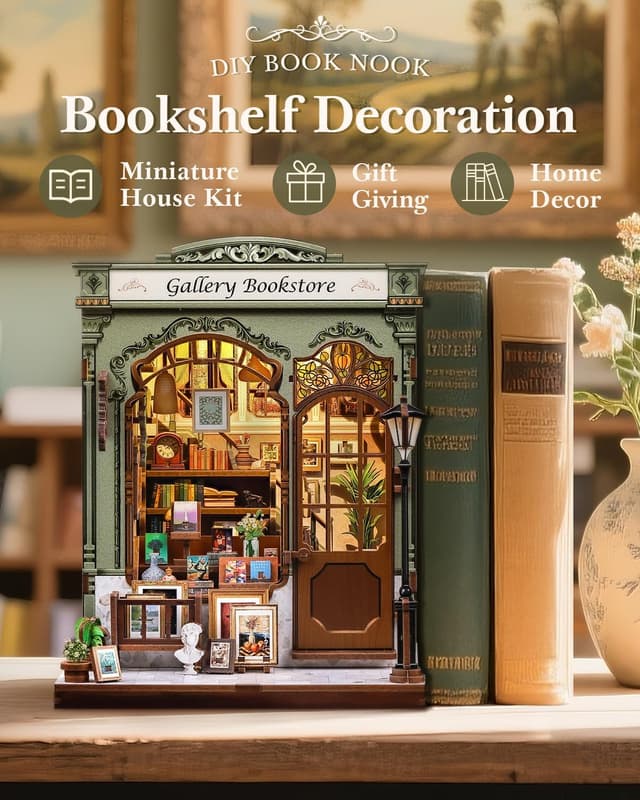 Thumbnail 1 de CUTEBEE Book Nook DIY Dollhouse Kit