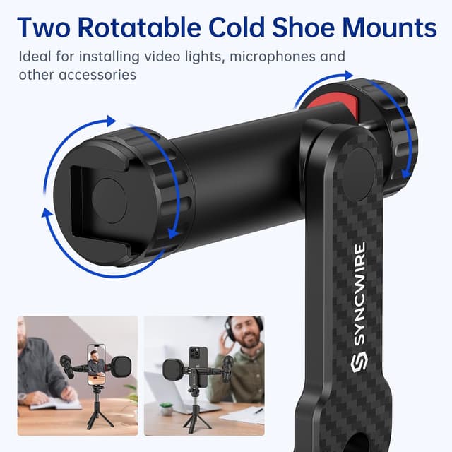 Detalle 2 de SYNCWIRE Tripod Phone Mount 360° phone adapter