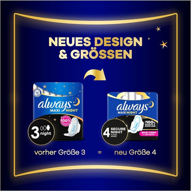 Thumbnail 5 de Always Maxi Secure Night Binden Größe 4