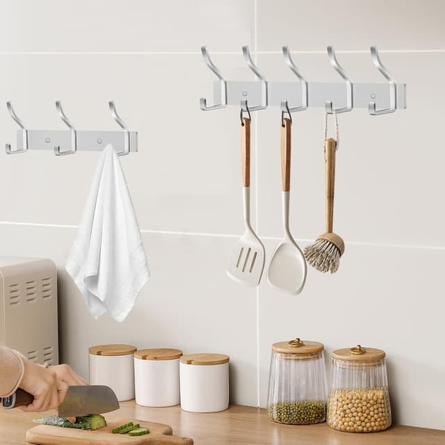 Thumbnail 4 de ZUIMENG Appendiabiti da Parete 3 ganci 🪝