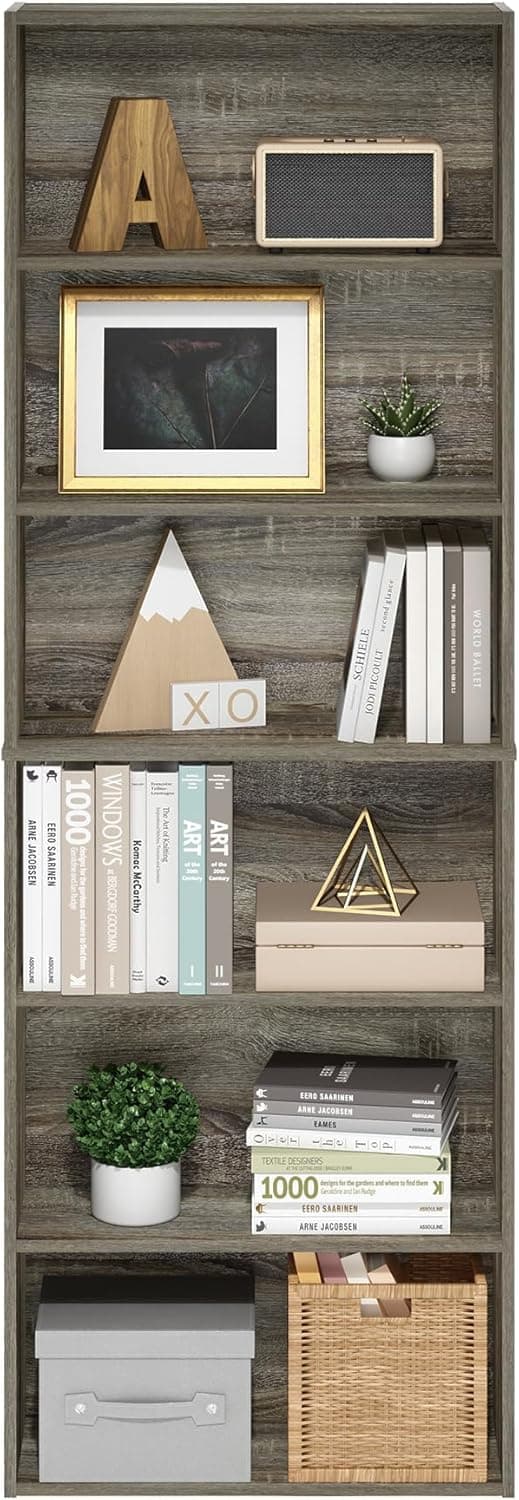 Detalle 2 de Libreria Furinno Jaya 6 ripiani in rovere