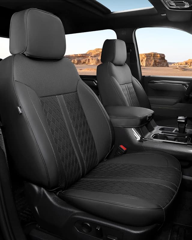 Detalle de RIDEPOSH Silverado Leather Seat Covers