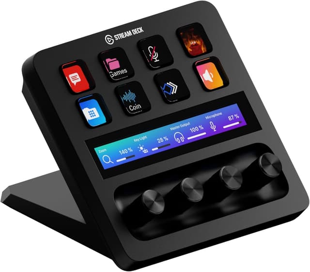Detalle de Elgato Stream Deck + Audiomixer