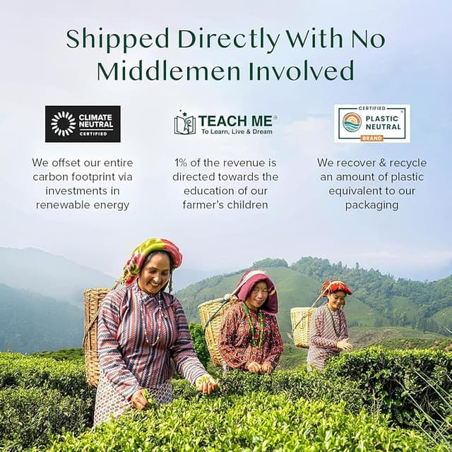 Detalle de Vahdam Caja de Té Surtido Blush 🎁 Tés Premium para Regalo