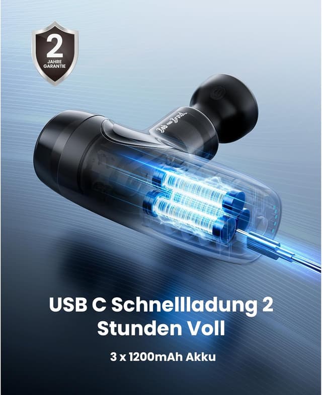 Detalle 2 de Bob & Brad M7 Plus Massagepistole 9 mm 💆