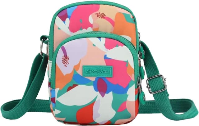 Thumbnail 6 de FAVORTALK Multi Pocket Large Crossbody Handbag (Nylon, waterproof) with adjustable wide strap