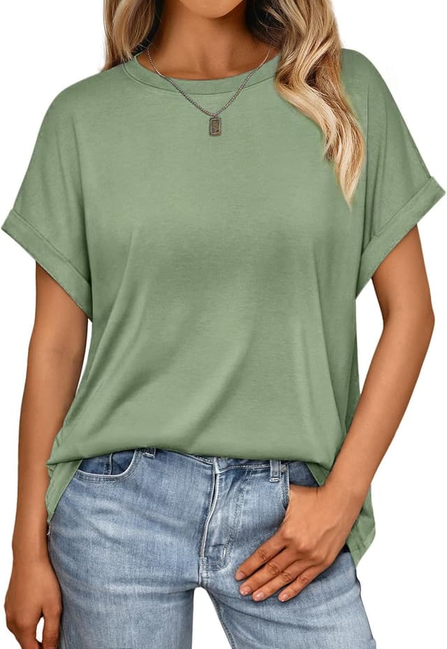 Detalle de Cuptacc Oversize T-Shirt Damen Rundhals