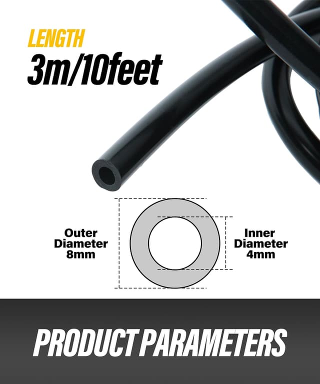 Thumbnail 1 de Flaconi 10FT Car Fuel Hose 4mm ID