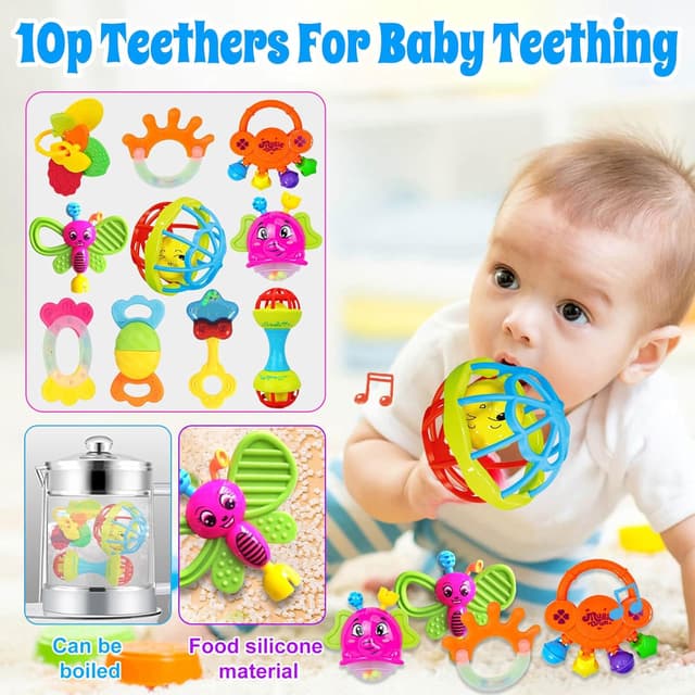 Thumbnail 2 de Baby Rattles Teethers Set 18pcs