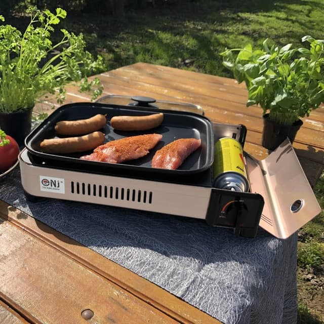 Detalle 2 de NJ Portable Gas BBQ Deep Dish Grill 2.2 kW