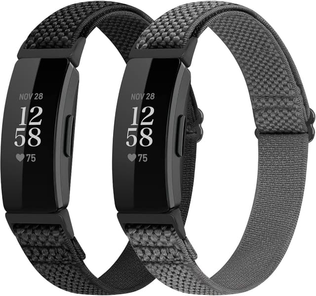 Detalle de SHIJZWD Adjustable Elastic Nylon Watch Strap for Fitbit Inspire 3 / Inspire 2 / Inspire / Inspire HR / Ace 3 / Ace 2