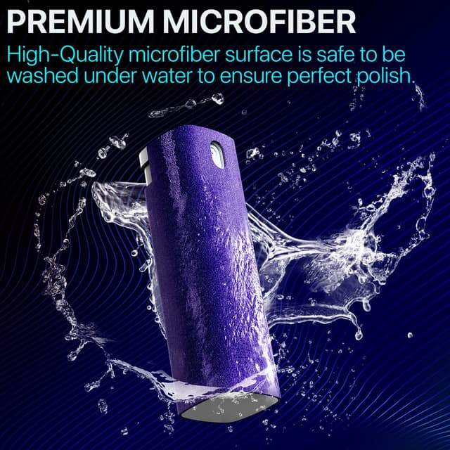 Detalle 1 de iO CLEAN IO CLEAN Mini Screen Cleaner Spray (Finger Proof) – 3-in-1 Mist Cleaner with Microfiber Cloth & Protective Cover, Grey