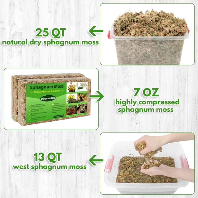 Thumbnail 1 de 200g Sphagnum Moos für Orchideen 200g