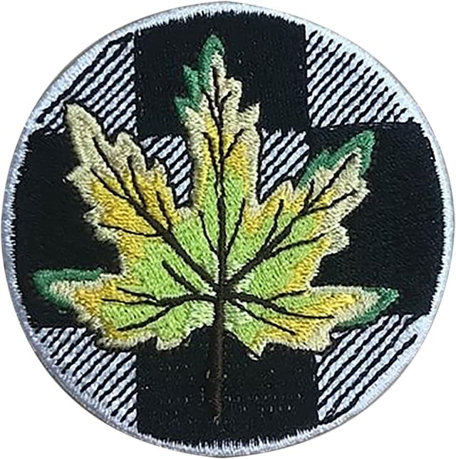 Detalle de Tervis Checkerboard Fall Leaf Yellow 16oz Double-Walled Insulated Tumbler with Handle (Made in USA)