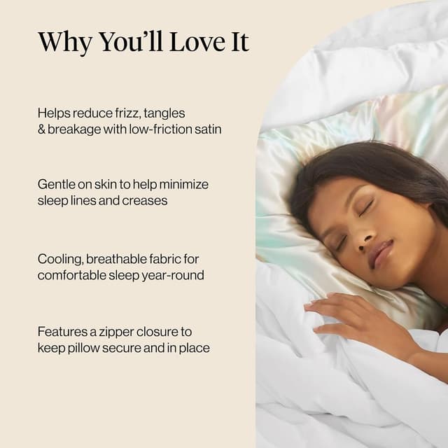 Thumbnail 4 de Kitsch Satin Pillowcase 19"x26"