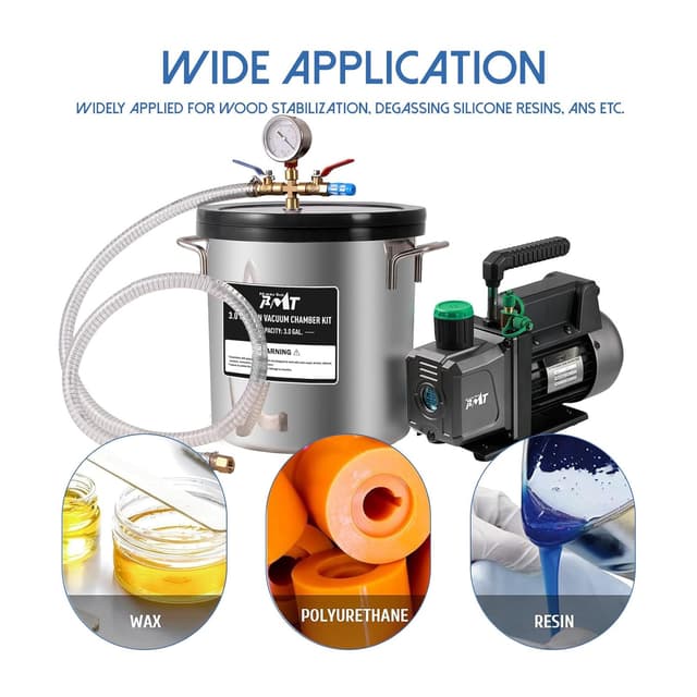 Thumbnail 6 de PB Motor Tech 3 Gallon Vacuum Chamber Kit 4.5CFM