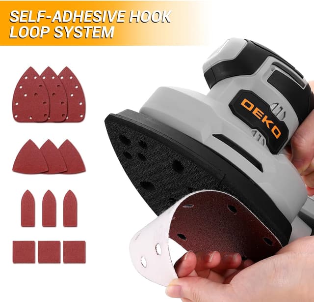 Detalle de DEKOPRO cordless mouse sander 20V