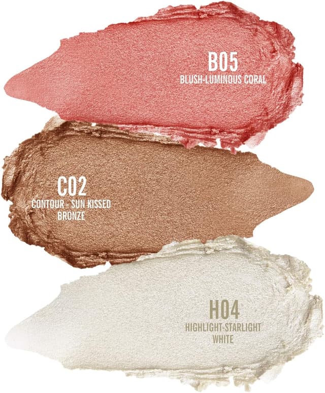 Detalle de KIMUSE Multi-Stick in crema per guance, occhi e labbra: fard illuminante e contour in stick