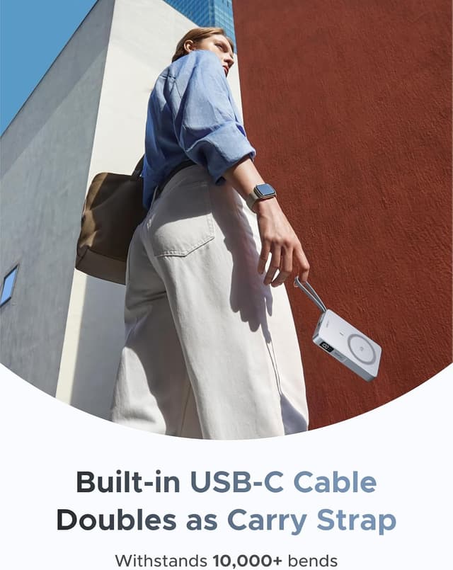 Detalle de UGREEN MagFlow MagSafe power bank 10000mAh