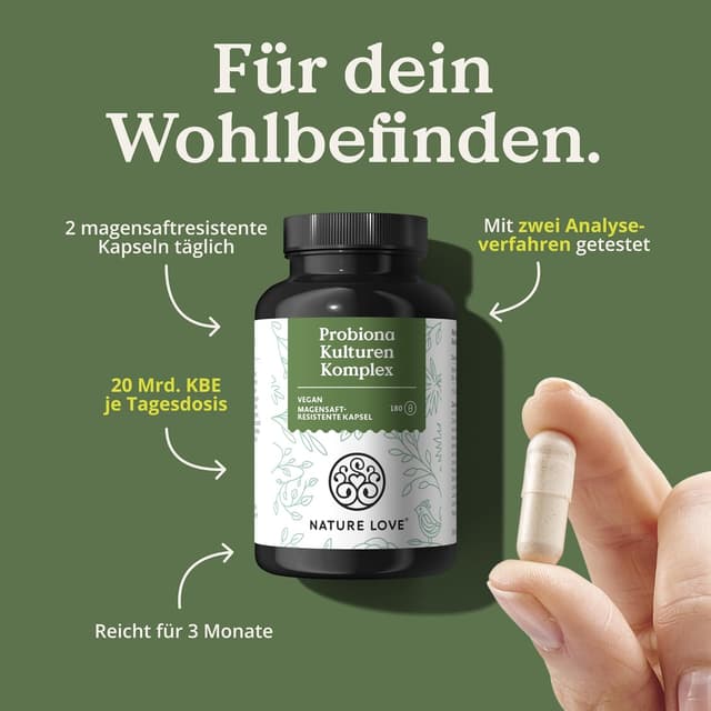 Thumbnail 2 de Nature Love Probiona Kulturen Komplex 180 Kapseln 🍽