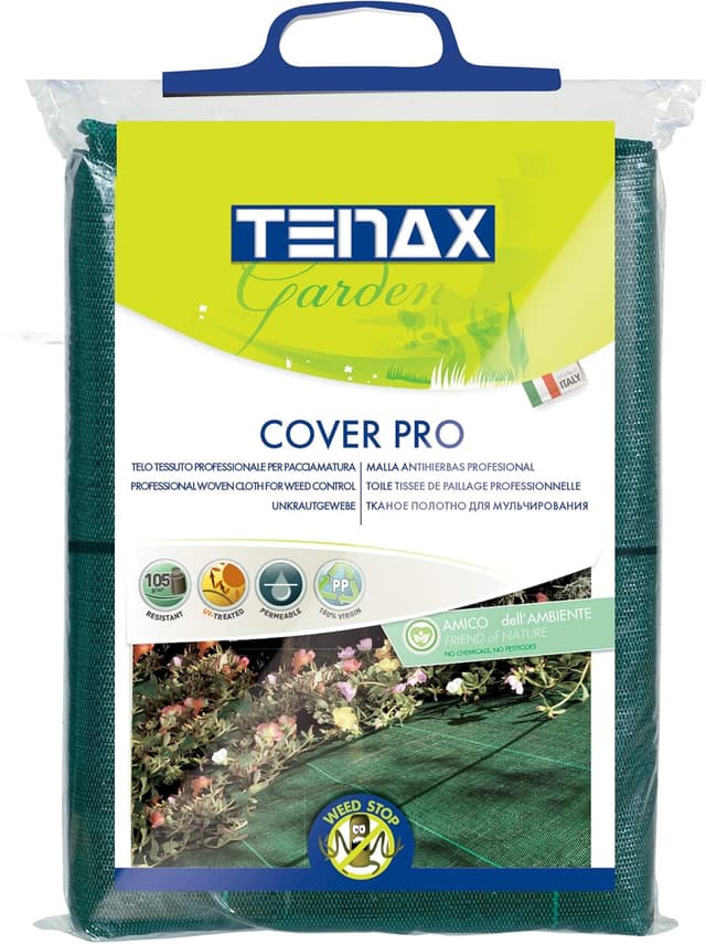 Detalle de TENAX Cover Pro 1,60x5 m Verde, telo antierbacce professionale per pacciamatura