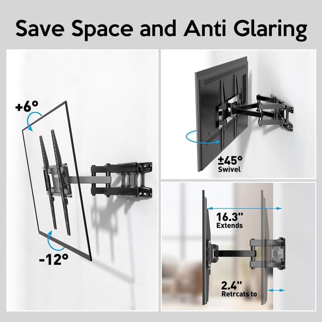 Thumbnail 5 de C-MOUNTS Full Motion TV Wall Mount Bracket