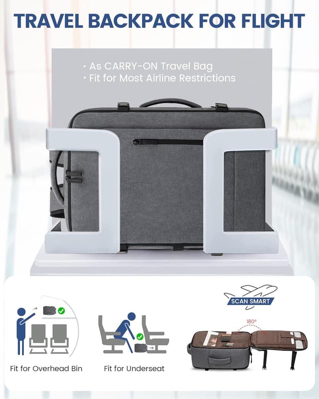 Detalle 2 de LOVEVOOK sac cabine 40 L pour voyage