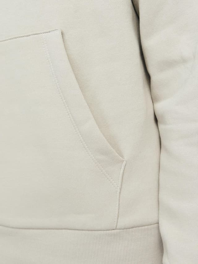 Detalle 2 de JACK & JONES JJECORP felpa con cappuccio Old Logo da uomo, nero, taglio regular