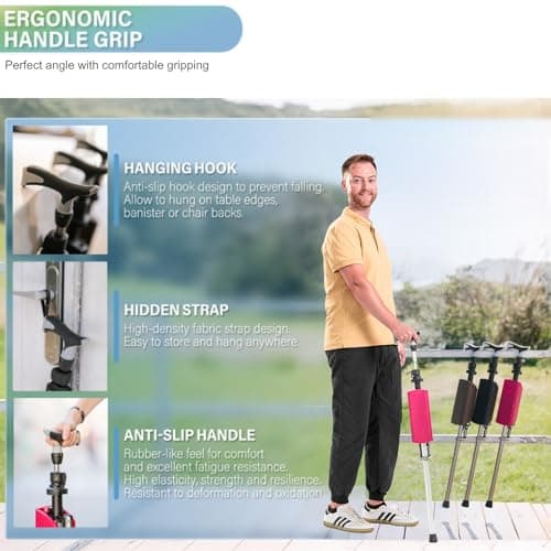 Thumbnail 6 de Ta-Da Chair Pro – Canne de marche avec siège ⚙