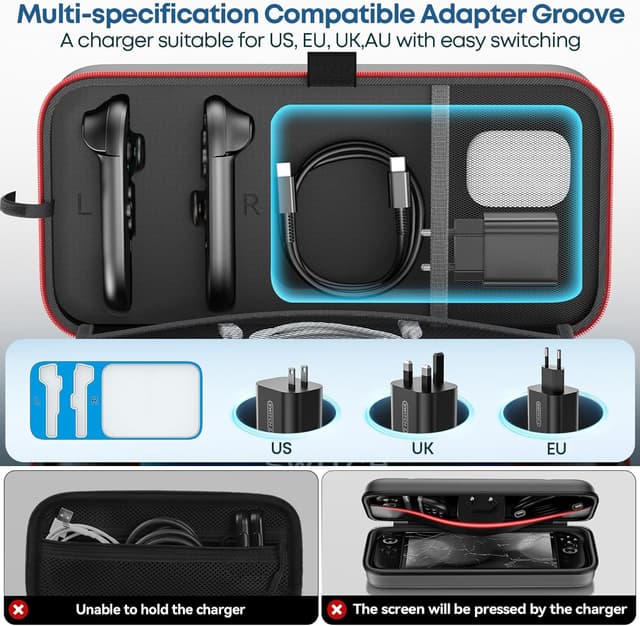 Detalle 2 de OIVO Switch 2 2025, funda con 26 tarjetas