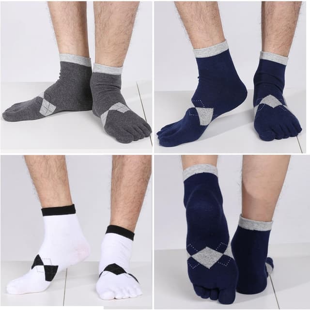 Thumbnail 6 de PUTUO Chaussettes à 5 doigts pour homme en coton (EU 39-44) – lot 3/4/5 paires