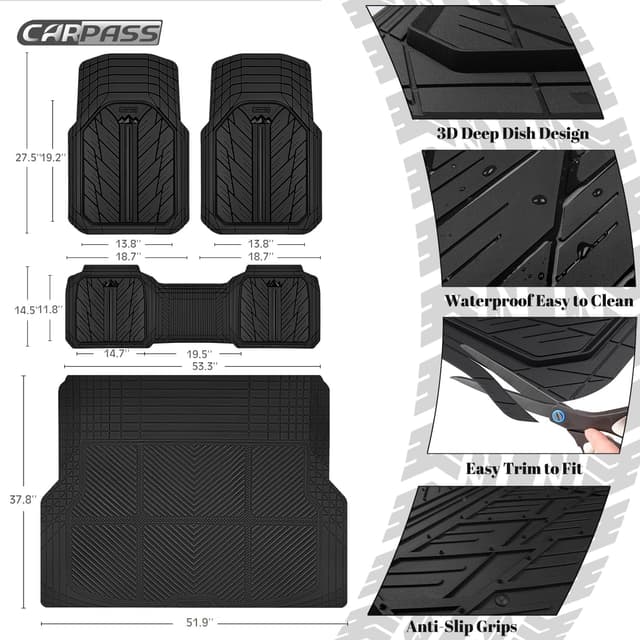 Detalle de CAR PASS Car Floor Mats M-L Size