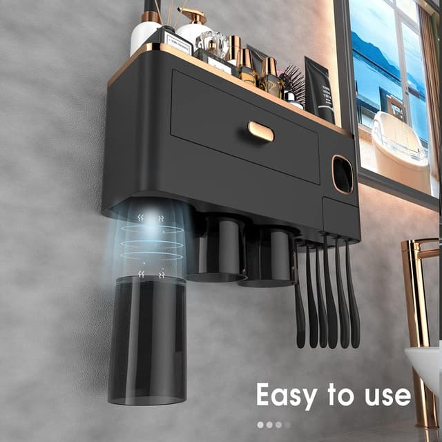 Thumbnail 2 de iHave Toothbrush Holder Wall Mounted with Dispenser