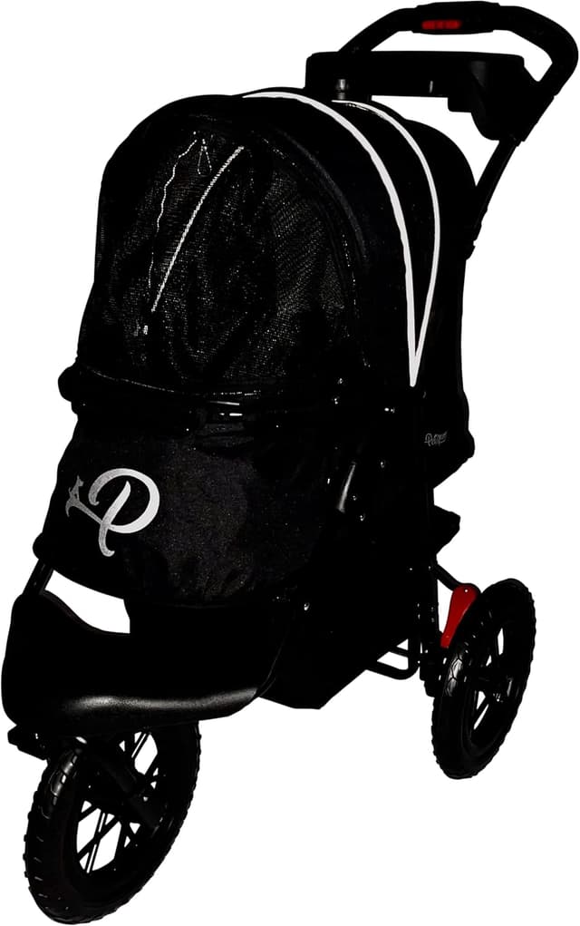 Detalle 2 de PETIQUE Chinook Black Luxury Dog Stroller 23kg