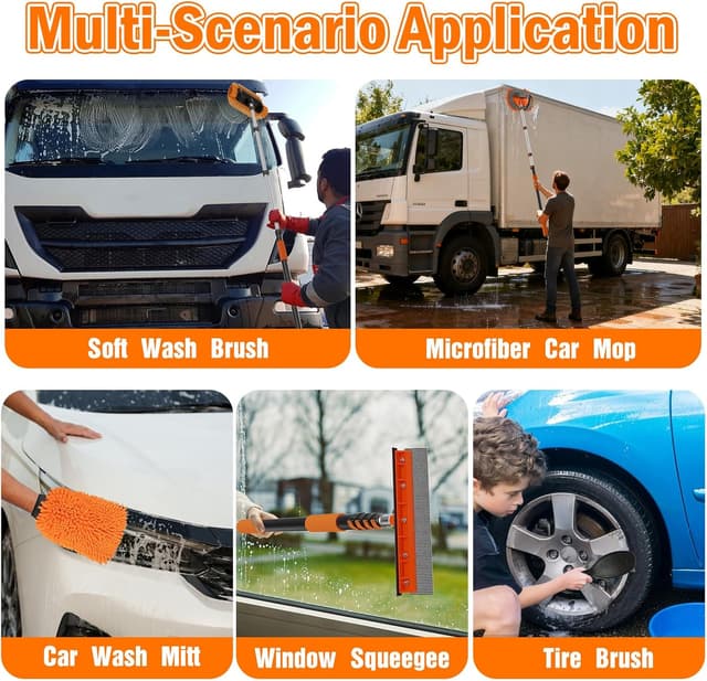 Detalle 2 de LAANPOLE Car Wash Brush 12ft long handle