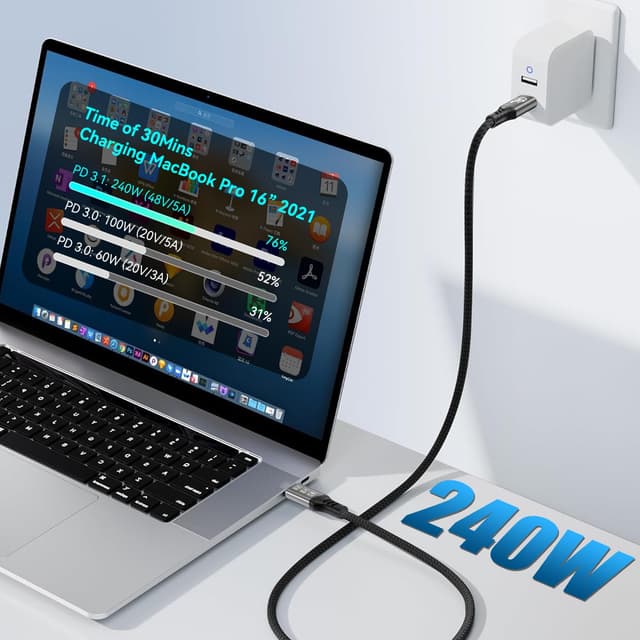 Thumbnail 4 de EUDOBEL Thunderbolt 5 Kabel 0,5 m