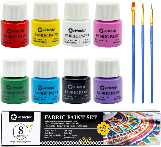 Detalle 2 de Stofffarbe Artecho 8 Farben 20 ml