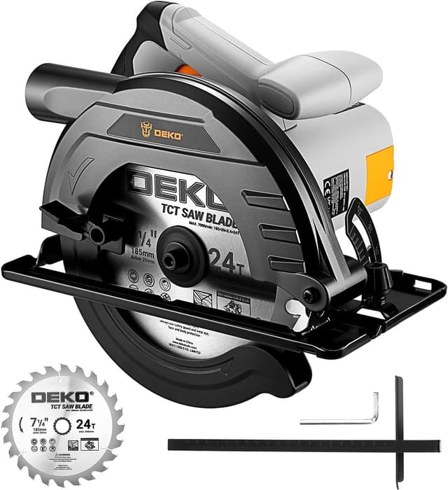 Detalle de DEKOPRO circular saw 1200W, 185mm