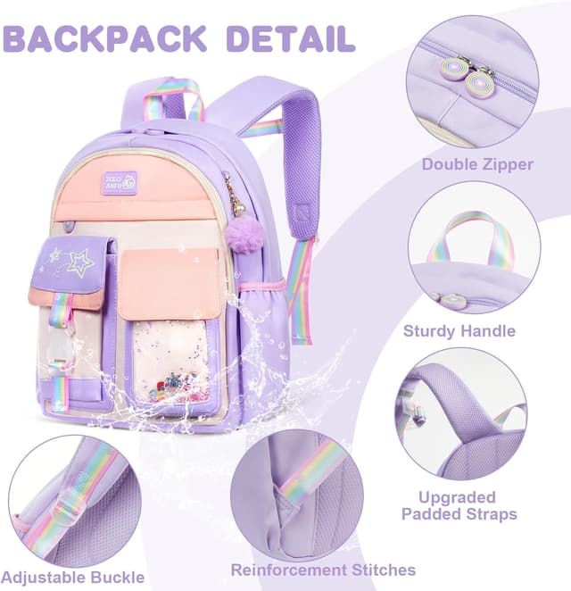 Detalle de Aucuu Sac à dos enfant 19 L pour l’école maternelle et primaire