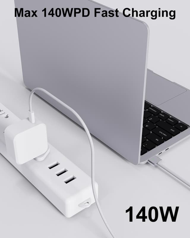 Detalle 2 de Yisbat USB-C to Magnetic 3 fast charging cable (2 m) – 140W charging for compatible MacBook models