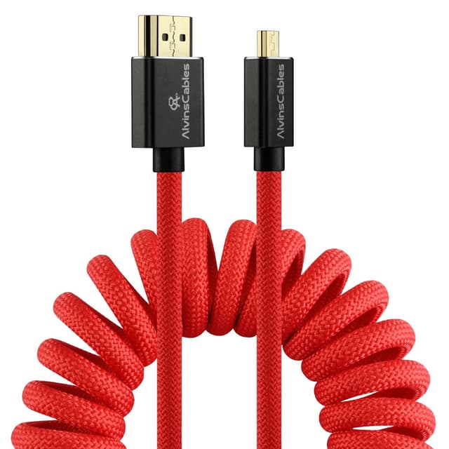 Imagen de Alvin’s Cables 8K HDMI 2.1 Micro to Full coiled cable en OfertitasTOP